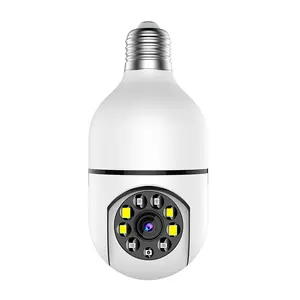 حار 1080P HD E27 المقبس اللون للرؤية الليلية اللاسلكية WiFi IP كاميرا بشكل قبة IP66 P2P PTZ WiFi كاميرا مصباح كهربائي