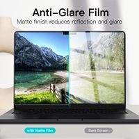 Protection d'écran GOFSHIELD pour MacBook Pro 16/14/13 pouces (M1-M5, 2021-2026) – Film mat PET anti-reflet et anti-traces de doigts (sortie d'usine)