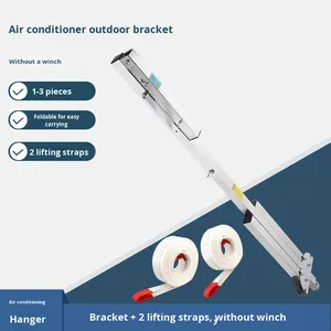Herramienta de elevación para unidades exteriores de aire acondicionado usadas, soporte plegable de <span class=keywords><strong>acero</strong></span> <span class=keywords><strong>inoxidable</strong></span>, elevador para desmontaje sin grúa - Product Image 6