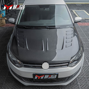 Couvercle de moteur ventilé de voiture avant de Style KB pour Volkswagen Vw <span class=keywords><strong>Polo</strong></span> <span class=keywords><strong>Gti</strong></span> Kit Mk6 Aw capot en Fiber de carbone - Product Image 3