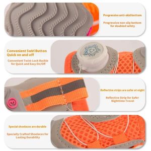 Zapatos para perros de diseño fino de suela blanda para perros pequeños a prueba de agua Teddy Pomeranian & Bear Zapatos para perros con botón giratorio especial - Product Image 5