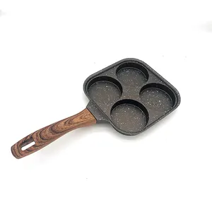 Trứng Pan, 4-ly không dính chảo, đa chức năng Omelet Pan Nhà máy cung cấp trực tiếp