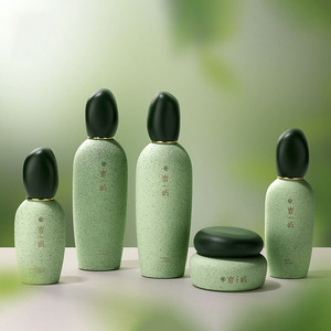 Envase de Vidrio con Diseño de Piedra para Cuidado Facial de 1oz/30ml, Botella con Bomba para Sérum de 50ml, 100ml, 120ml, Envase Cosmético para Loción Corporal - Product Image 6