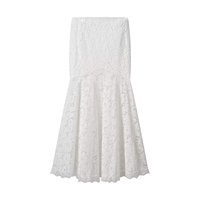 Conjunto de Falda y Blusa de Encaje Personalizado para Mujer, Cuello en V, Elegante y Sexy, Conjunto de Dos Piezas de Encaje, Conjunto a la Moda para Mujer, Ropa de Fiesta