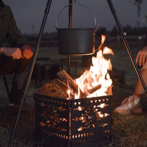Camping Stove Outdoor Collapsible Stove Campfire Outdoor Fire Pit Foldable Fire Pit for Camping Picnic <strong>Bonfire</strong> and BBQ - Product Image 4