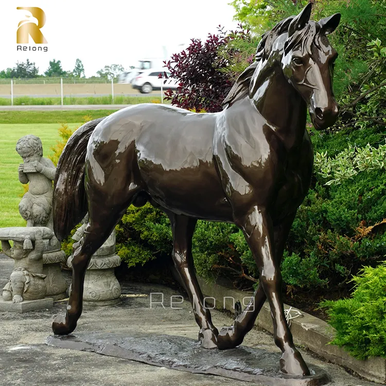 Offre Spéciale nouvelle statue de cheval de taille réelle de parc de jardin extérieur de haute qualité de conception