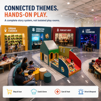 Centre de divertissement familial, aire de jeux intérieure commerciale, plastique personnalisable, clé en main, certifié TUV, zone pour enfants