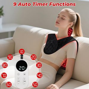 <span class=keywords><strong>Almohadilla</strong></span> de Terapia de Luz Roja de Nuevo Estilo a <span class=keywords><strong>Precio</strong></span> Bajo Directo de Fábrica, 104 LED Infrarrojos de 850nm, Compresa Térmica, Soporte Lumbar Inteligente - Product Image 2