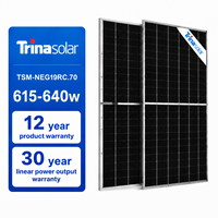 Panneaux solaires Trina Solar Tier 1 620W 630W 640W Vertex N i-TOPCon Mono Bifacial Dual Glass pour projets commerciaux