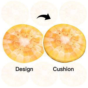 بيع بالجملة مخصص للاستخدام المنزلي كرسي محشو من الفاكهة القطنية وسادة مستديرة ناعمة من القطيفة وسادة وسائد من القطيفة - Product Image 2