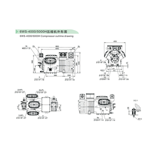 High Quality <strong>Copeland</strong> D6DT4-300x-AWM/<strong>DWM</strong> Semi-Hermetic Refrigeration Compressor <strong>Parts</strong> Essential for Efficient Heat Exchange - Product Image 3