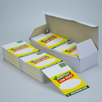 Étiquettes adhésives personnalisées imprimées en stack, papier thermique direct, pour affichage des prix en supermarché et présentation des produits en promotion