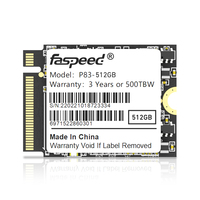 FASPEED P83 512GB/1TB TLC 3D NAND NVMe PCIe Gen3x4 SSD interne pour mini PC - Garantie de 3 ans
