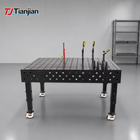 Meja Las 3D Besi Cor D28 Platform Jig Pengelasan Presisi Tinggi untuk Pembuatan Rangka Logam