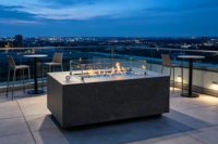 Brasero en béton pour extérieur, braseros résistants aux intempéries pour patio et jardin, décoration de cheminée moderne pour la cour de la maison