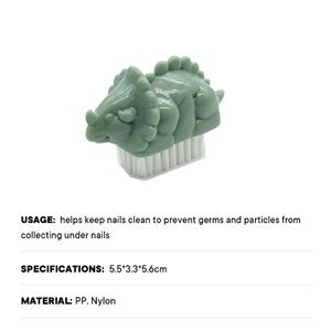 Cepillo de uñas de nailon PP con forma de animal para venta directa, cepillo limpiador de uñas con forma de animal que ayuda a mantener las uñas limpias y prevenir la proliferación de gérmenes. - Product Image 6