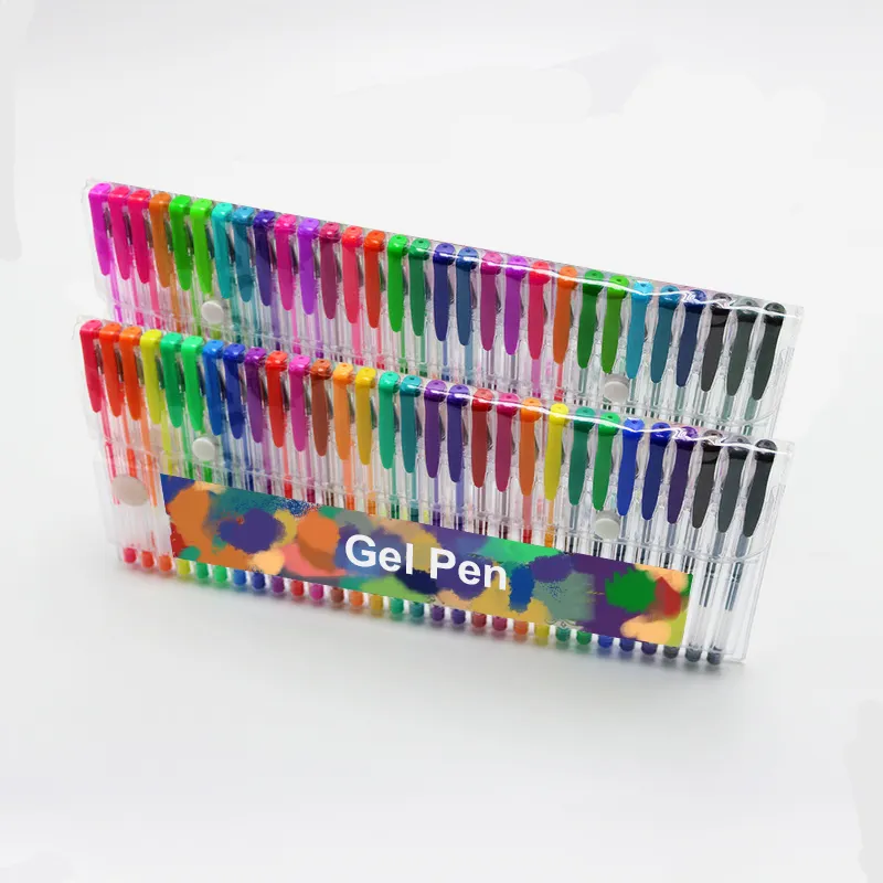 Isi Ulang Pena Glitter Kustom Pena Gel Set Tinta Lucu Plastik Dapat Dihapus