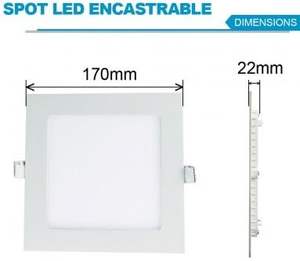 Vente en gros d'usine, panneau lumineux LED IP44 6W-24W rond et carré pour la maison, le bureau, 2700K blanc chaud, dimmable - Product Image 5