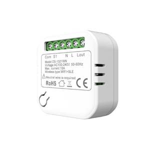 Module de commutateur intelligent WiFi 10A pour relais de disjoncteur miniature AC100-240V, ligne neutre et phase, en matériau PC, compatible Alexa et Google Home - Product Image 5