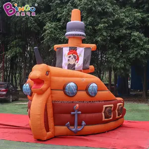 Gepersonaliseerde Grote Opblaasbare Piratenschip Model Reclame Opblaasbare Cartoon Schip Voor Evenement Decoratie