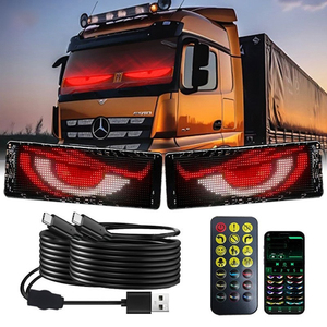 Nhà Máy Giá Pushunled Xe <span class=keywords><strong>LED</strong></span> Ma Trận Pixel Bảng Điều Chỉnh Xe Tải Xe Ma Quỷ Mắt Dải Ánh Sáng Tự Động Cửa Sổ <span class=keywords><strong>LED</strong></span> Màn Hình Hiển Thị Đèn - Product Image 4
