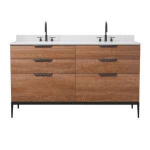 Tocador de baño moderno mueble tocador de baño con lavabo - Product Image 3