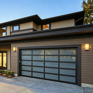 Villa moderne <span class=keywords><strong>motorisée</strong></span> avec structure en acier fini, protection contre les intempéries, écran en fibre de verre/verre organique/verre trempé, <span class=keywords><strong>garage</strong></span> sectionnel - Product Image 5