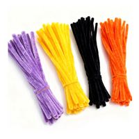 Matériel d'art DIY fait main : Nettoyants de tuyaux en velours chenille pour projets créatifs éducatifs pour enfants, belles décorations en vrac