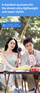 Ventilador de Escritorio Plegable Inalámbrico Recargable de 3600 mAh, Ventilador de Bolsillo Portátil para Exteriores con Viento Fuerte, Mini Ventilador de Verano - Product Image 6