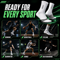 Fabricants de chaussettes de sport, logo personnalisé, chaussettes de sport mi-mollet, chaussettes de sport athlétiques unisexes, chaussettes de course à pied, chaussettes de basket-ball, chaussettes tube de sport