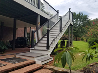 Système de balustrade extérieure en aluminium avec surface durable thermolaquée pour projets de sécurité de terrasses résidentielles