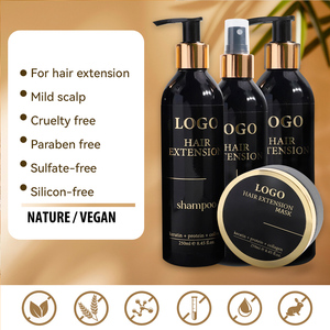 Champú y Acondicionador Sin Sulfatos de Marca Privada OEM Personalizado con Mezcla de Silicona, <span class=keywords><strong>el</strong></span> Más Vendido, y Mascarilla Capilar para Extensiones de Cabello - Product Image 6
