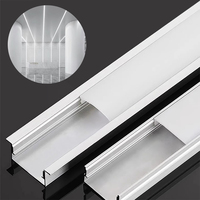Profilé de lampe LED, boîtier de lampe linéaire encastré en surface, adapté à la décoration de plafond