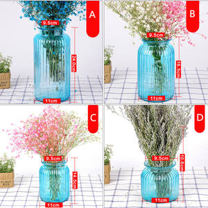 Mode Transparent rose violet bleu jaune vert rayure motif fleur <span class=keywords><strong>Vase</strong></span> taille différente <span class=keywords><strong>Vase</strong></span> pour la décoration de la maison - Product Image 6
