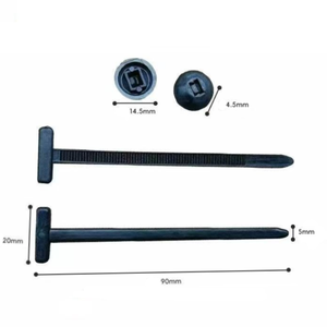 ترقية النايلون العالمي كابل التعادل مشبك الثقيلة الذاتي قفل مقاومة للأشعة تحت البنفسجية أسود العلاقات البريدي لإصلاح السيارة كابل التعادل - Product Image 2