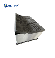 Conteneur d'emballage en plastique pliable et empilable de 1600x1200mm pour pièces automobiles, idéal pour la logistique