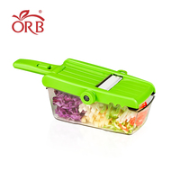 ORB BF838 Mandoline simple et réglable, écologique, manuelle, multifonction, râpe à légumes, trancheuse en acier inoxydable