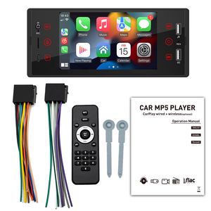 <span class=keywords><strong>Reproductor</strong></span> Estéreo para Auto 2DIN con GPS, CarPlay y Android Auto, Pantalla LCD Táctil de 5'' con Resolución 800x480, USB, para el Tablero del Auto - Product Image 1