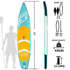 Planche de <span class=keywords><strong>paddle</strong></span> gonflable tout-terrain ACEHERO, écologique, avec <span class=keywords><strong>3</strong></span> <span class=keywords><strong>ailerons</strong></span>, en matériau Drop Stitch pour la pratique du <span class=keywords><strong>paddle</strong></span> - Product Image 3