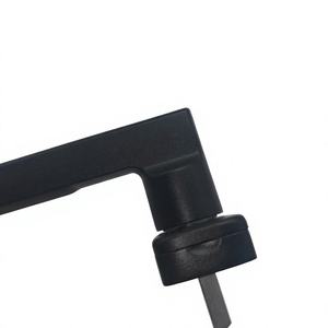 Manija de Cerradura Moderna de Aleación de Aluminio Negra para Ventanas y Puertas, Accesorios de Ferretería, Personalizable para Proyectos, Directo de Fábrica - Product Image 4
