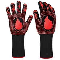 Gants de barbecue sportifs résistants aux hautes températures LBX QD, ignifuges, en coton/spandex, résistance au feu 500-800°C