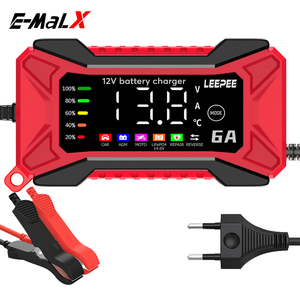 Pengisi Daya dan Penjaga Baterai Mobil dan Sepeda Motor OEM 12V6A Smart Pulse Repair - Product Image 3