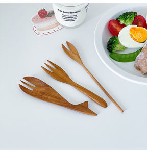 Cuchara Clásica Japonesa <span class=keywords><strong>de</strong></span> Madera <span class=keywords><strong>de</strong></span> Teca para Servir Postres, Mango Largo <span class=keywords><strong>de</strong></span> Madera Maciza, Utensilios Domésticos Ecológicos - Product Image 4