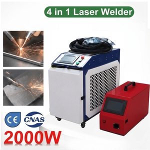 Nettoyeur et découpeur laser à fibre 4-en-1 portable tout-en-un 2000W refroidi par eau pour réparation sur site, conception compacte et portable, type split - Product Image 1