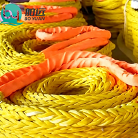 Cordage d'amarrage marin Boyuan 12 brins 100% UHMWPE 6mm 10mm 12mm 14mm, corde HMPE tressée pour navires, ports, remorquage, yachts et bateaux