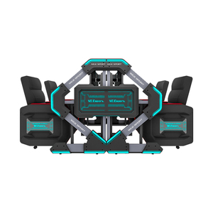 เรามีไฟ RGB โต๊ะคอมพิวเตอร์ E-Sports ไซเบอร์คาเฟ่โต๊ะเล่นเกมและชุดโซฟา - Product Image 2