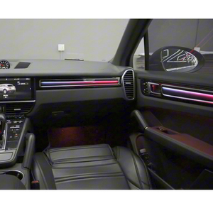 Modern <b>Car</b> Ambient Light Kit for Porsche Cayenne 2018-2023 Interior Atmosphere LED Lamp Strip Manufacturer - Product Image 4