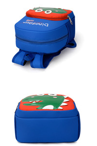 Zaino <span class=keywords><strong>impermeabile</strong></span> del dinosauro del fumetto del poliestere per la borsa del bambino dei bambini con la chiusura della cerniera per il Picnic della scuola materna - Product Image 3