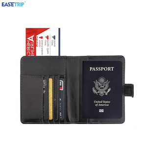 Best Design Rose Gold Travel Passport Cover Button Closure PU Leather <strong>Ticket</strong> <strong>Holder</strong> - Product Image 6
