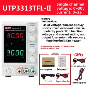 Alimentation UNI-T UTP1306S à sortie unique réglable haute précision 30V 6A régulée, pour maintenance et test de vieillissement - Product Image 5